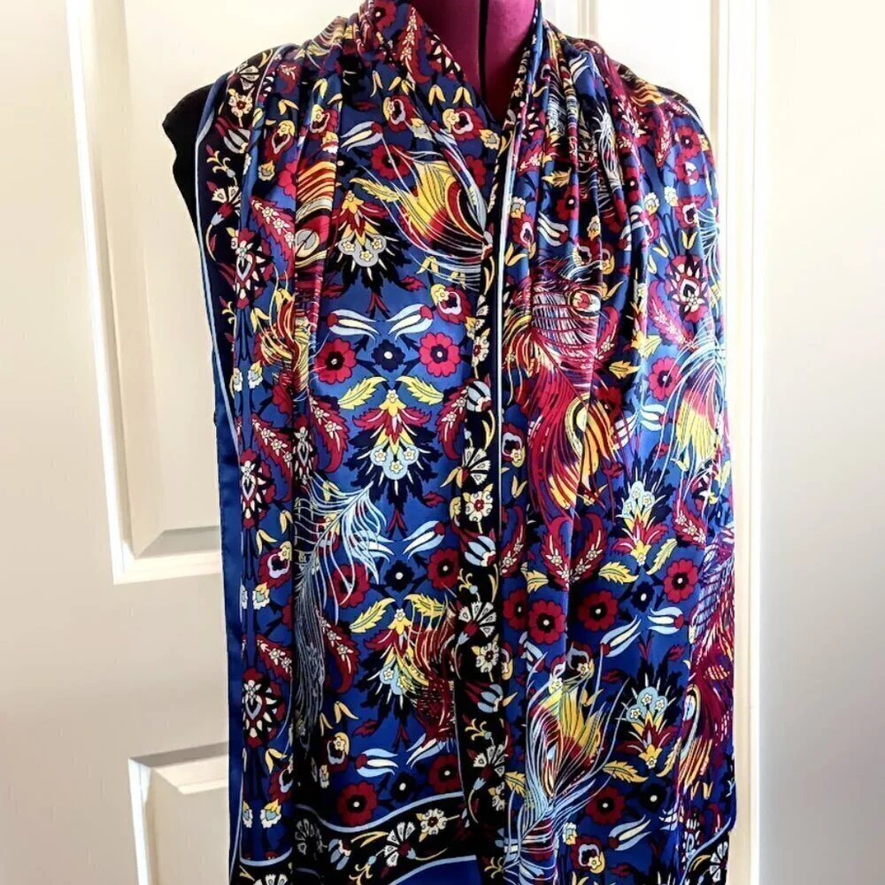 Kule Silk Bursa Turkiye Oblong Scarf Wrap